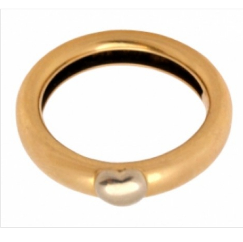 18K Tiffany & Co. Puffy Heart Yellow Gold Ring Tiffany & Co. Just to Say I LOVE - Picture 1 of 5